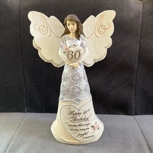 Guardian Angel 60th Birthday Figurine, 6” Tall
